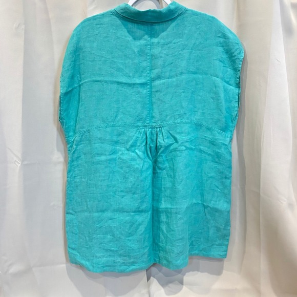 Lands‎ End Linen Tunic Top Oversized Large Beachy Lagenlook Sustainable 19343x - Picture 2 of 13